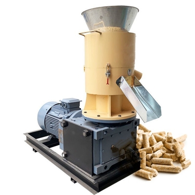 Serragem de madeira da biomassa que faz a máquina o certificado vertical do CE de Ring Die Pellet Mill With