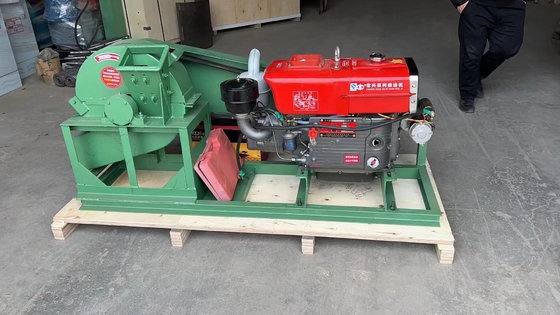 Triturador a diesel triturador de disco máquina de lascar madeira 700-1000 kg/h alta potência