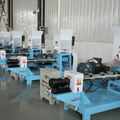 Máquina extrusora de pellets pequena flutuante para alimentação de peixe com motor a diesel