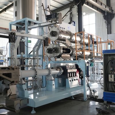 a linha de produção seca cão dos alimentos para animais de estimação de 120kg/H 22KW trata a extrusora 3mm