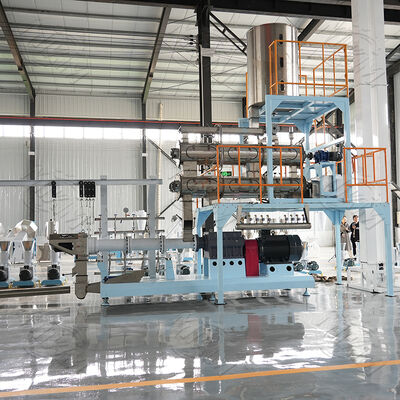 Twin Screw Pet Food Extruder Machine for Dogs Siemens Motor PLC Control High Capacity 120-5000kg/h Pump Gear Core Components