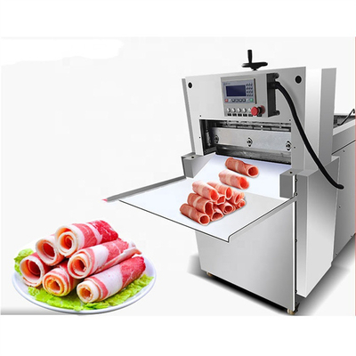 O cortador automático completo industrial negativo da carne 18C melhora a máquina 0,1 *5mm 0.6t/H