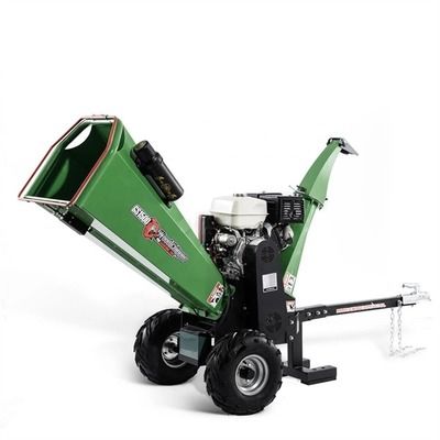 acionador de partida da coice da máquina da retalhadora do log de 212cc 76mm Dia Wood Chipper Machine Mobile