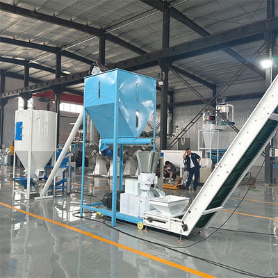 Linha de produção de alimentos para aves de capoeira de 1 a 2 toneladas/h