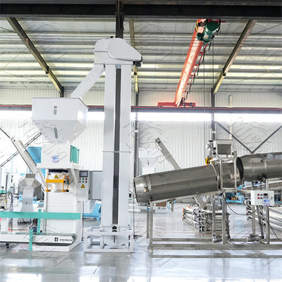 Linha de produção automática para um feed extrudado com gato seco e cachorro