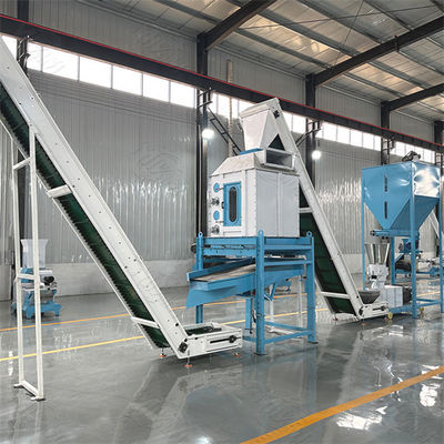 Linha de produção de pellets de ração para aves, gado, ovelhas e frangos de alta eficiência, dez toneladas por hora