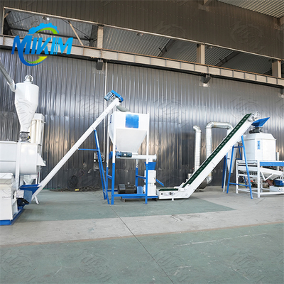 Solução única para a linha de produção de pellets de ração, para a avicultura, linha de produção de ração para bovinos e ovinos