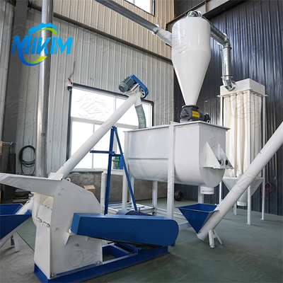 Linha de produção de ração peletizada para aves inteligente, automatizada, com economia de energia e ecologicamente correta