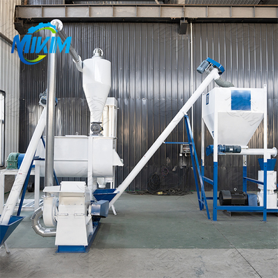 Novo equipamento de linha de produção de pellets de alimentação, alta automação, alto rendimento, baixo consumo de energia, baixo custo.