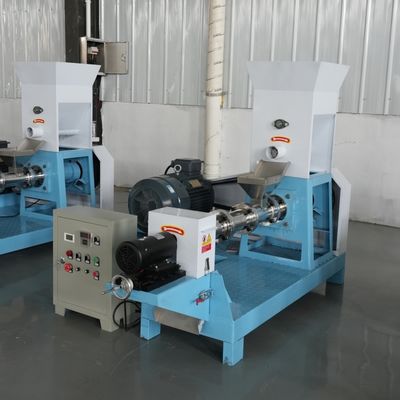 Máquina de extrusão de pastilhas de alimentação de peixe flutuante tipo seco 120-150kg/h