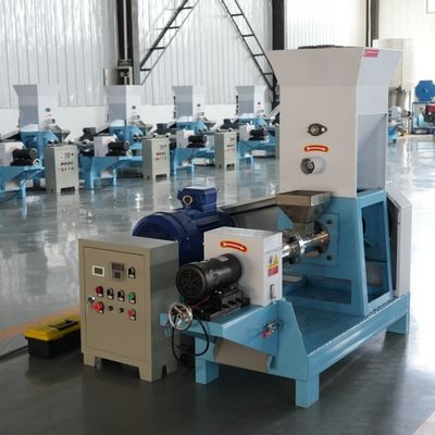 Máquina de extrusão de pastilhas de alimentação de peixe flutuante tipo seco 120-150kg/h