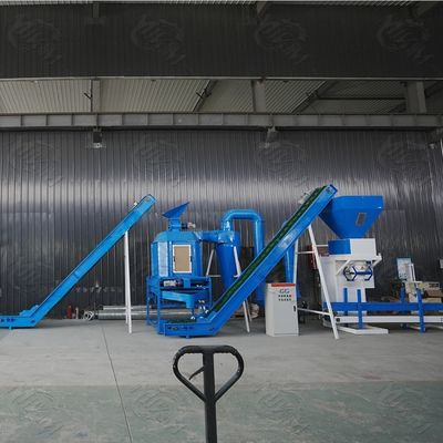 Linha de produção de combustível de palha de biomassa totalmente automática e eficiente