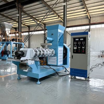Gráfico Preço Barato Doméstico 5.5kw Single Screw Fish Feed Pellet Processing Maker Machine Tipo seco máquina de pellets de alimentos para cães para venda
