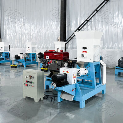 150-300kg/h Diesel Single Screw Floating Fish Food Pellet Maker Machine em Uganda para venda