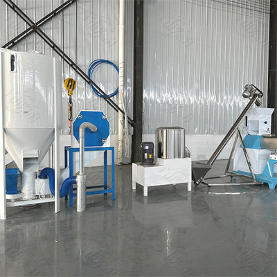 Aço inoxidável totalmente automático de peixe grande linha de produção de pellets