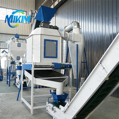 Linha de produção totalmente automática de pellets de ração agrícola para melhorar a eficiência da reprodução
