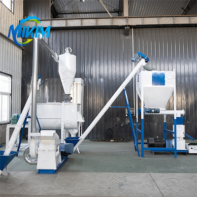 Novo equipamento de linha de produção de pellets de alimentação, alta automação, alto rendimento, baixo consumo de energia, baixo custo.