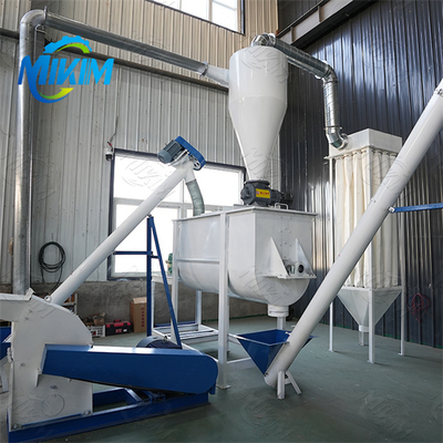 Linha de produção de pellets de ração de alta qualidade com operação totalmente automática, fácil de usar, alta inteligência e alto lucro.
