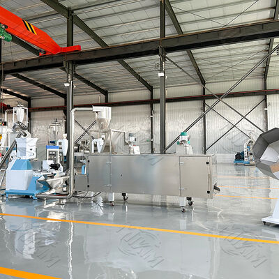 Alimento para animais de estimação seco e úmido Máquina automática de alimentação de camarão de parafuso único Extrusor de camarão