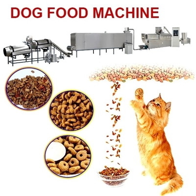 alta velocidade de 0.6mm 34KW Cat Dog Food Production Line 12.5*0.6*0.8m