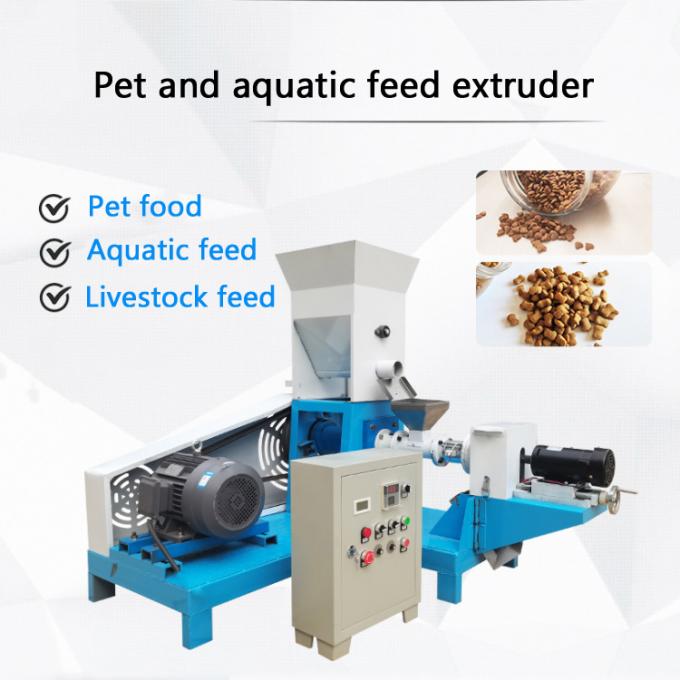 misturador de alimento 250kg animal produzindo a linha de produção de flutuação da alimentação do animal de estimação da máquina da extrusora da pelota da alimentação dos peixes